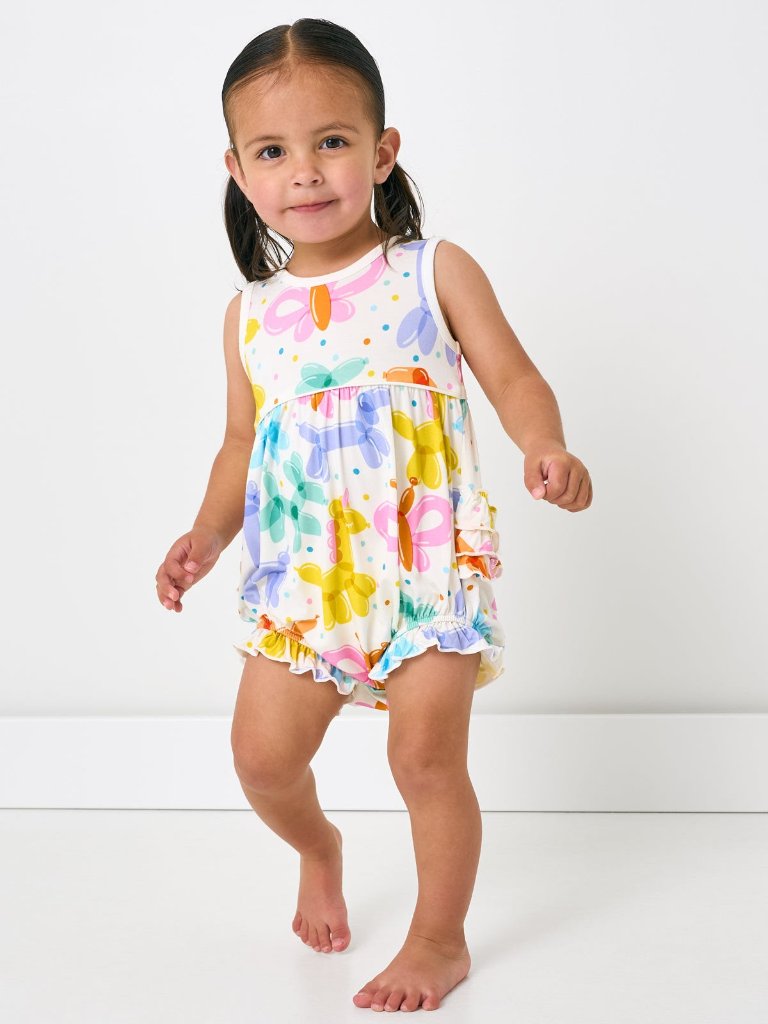 Nwt Little Sleepies Balloon Bash Bubble Romper Size 2t